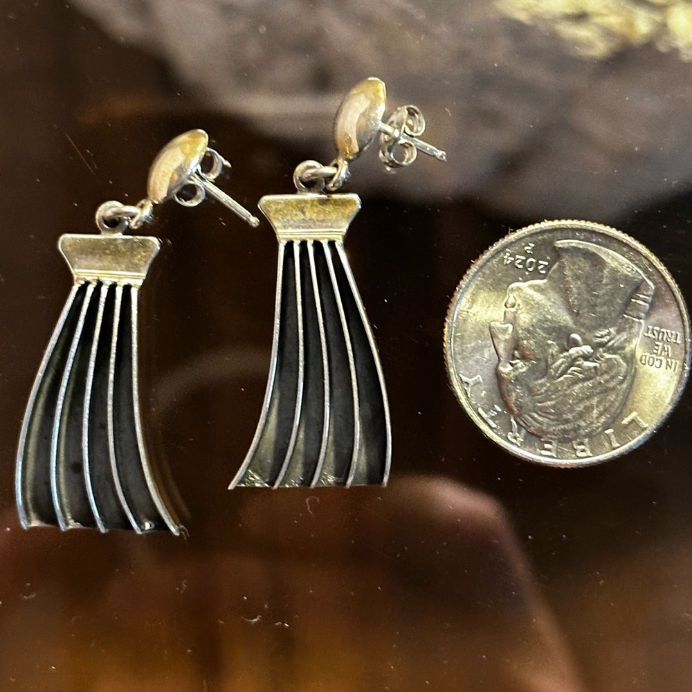 Native made sterling dangles